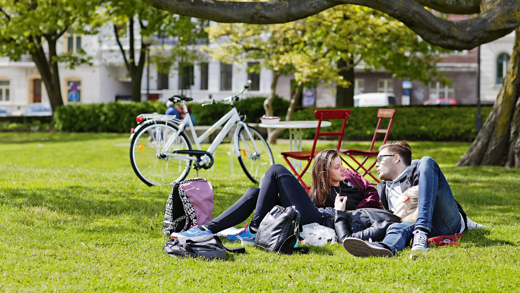 Cyklister i Stadsparken i Helsingborg. (foto: Anna Olsson)
