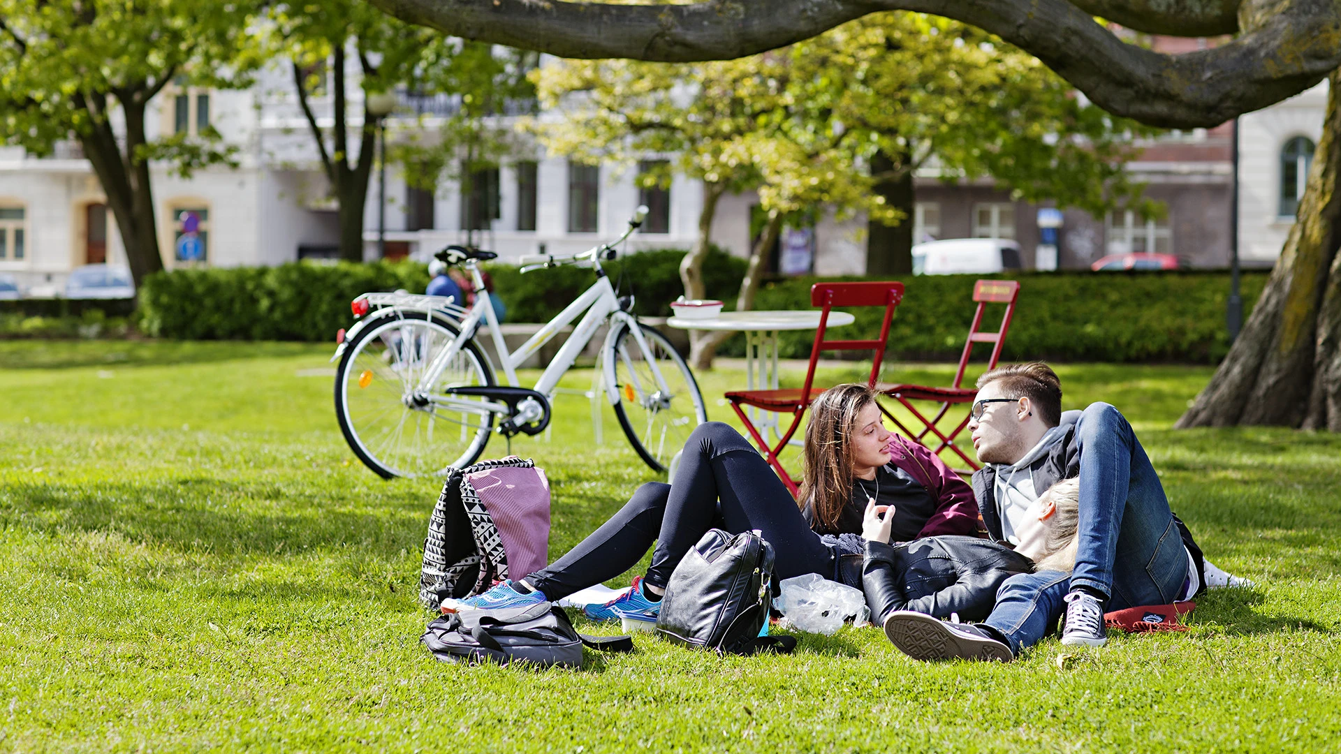 Cyklister i Stadsparken i Helsingborg. (foto: Anna Olsson)