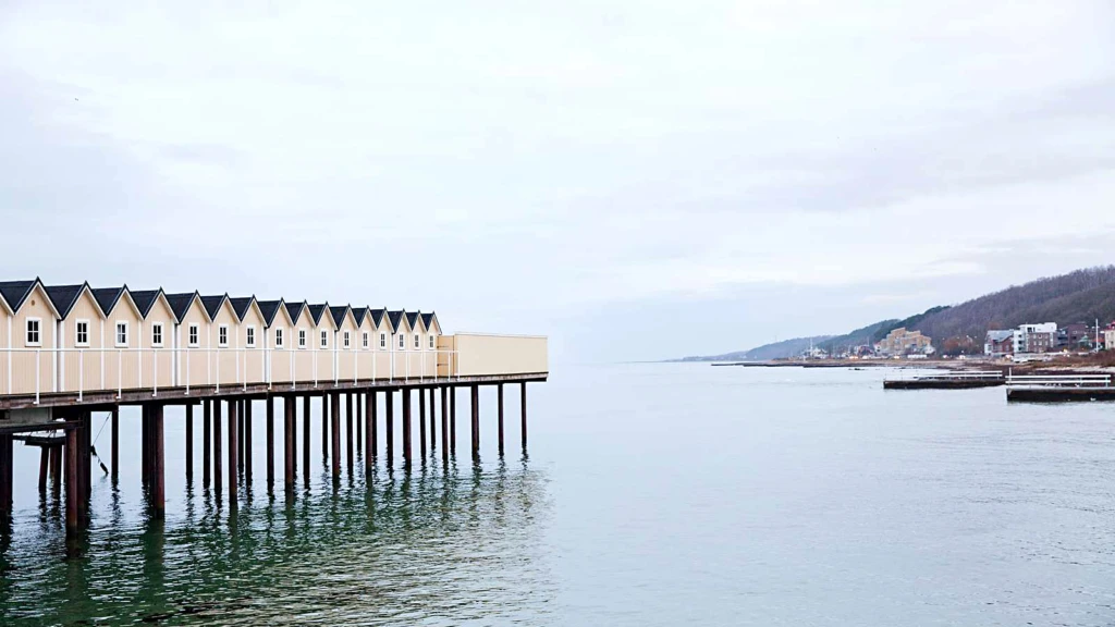Pålsjöbaden, kallbadhus med bastu.