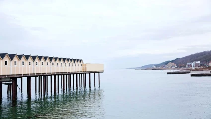 Pålsjöbaden, kallbadhus med bastu.