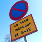 Parkeringsskylt (foto: Håkan Lovén)
