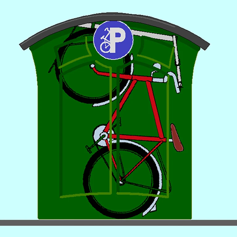 Cykelgarage (illustration: Pendula)