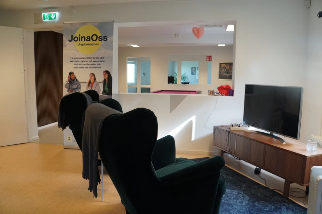 Fåtöljer och tv