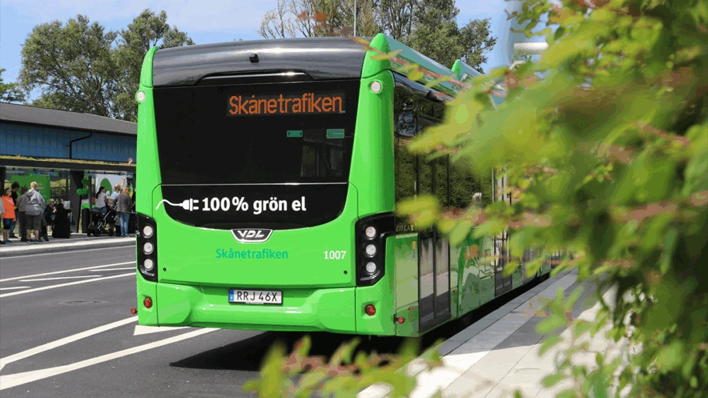 Grön buss