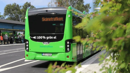 Grön buss