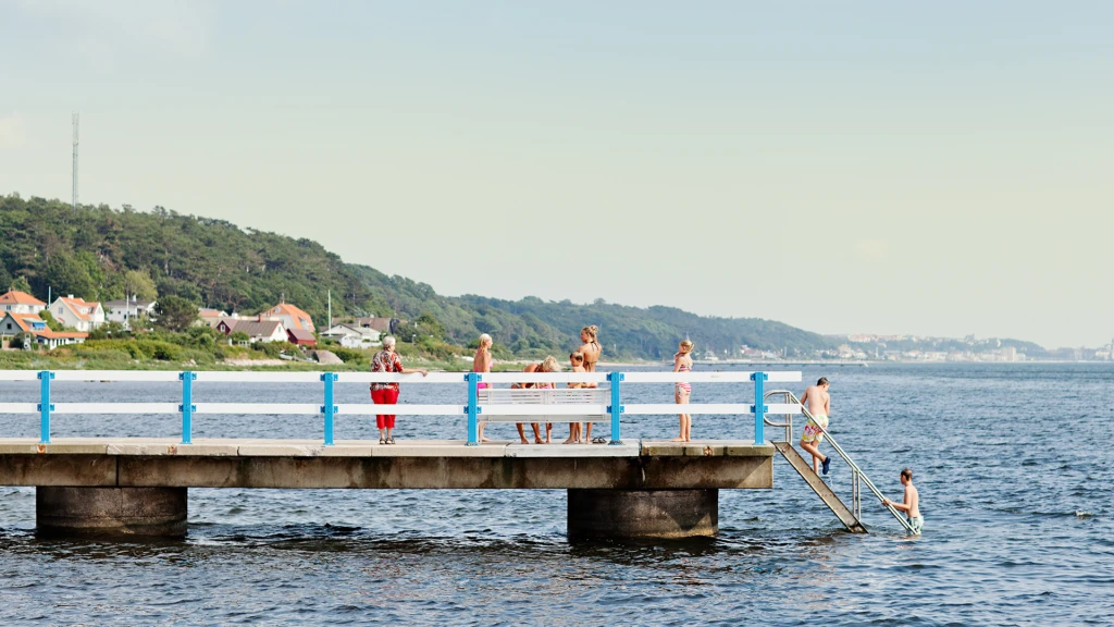 Brygga vid Hittarps badplats i Helsingborg. (foto: Anna Olsson)