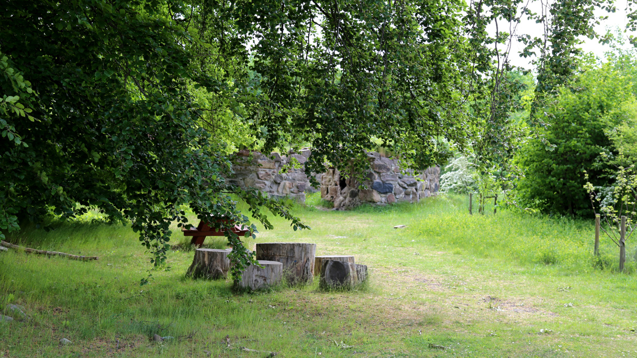 Rastplats i Ättekulla naturreservat i Helsingborg.