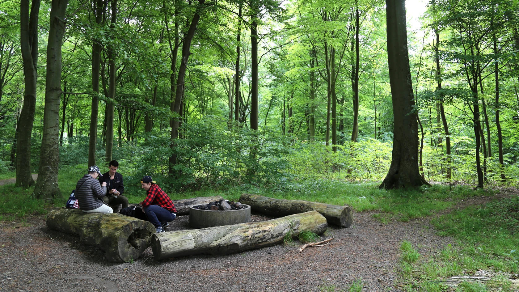 Grillplats i Duvestubbe naturreservat i Helsingborg.