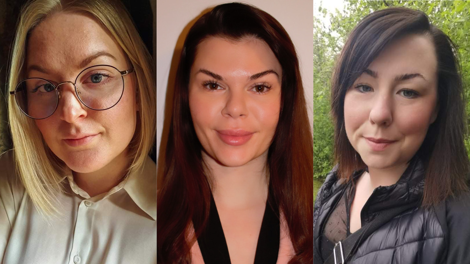 Sara Nielsen, Elmedina Shehi och Alexandra Parild arbetar som jour- och rekryteringshandläggare/socialsekreterare inom jour och bemanning på familjehemsenheten, socialförvaltningen.