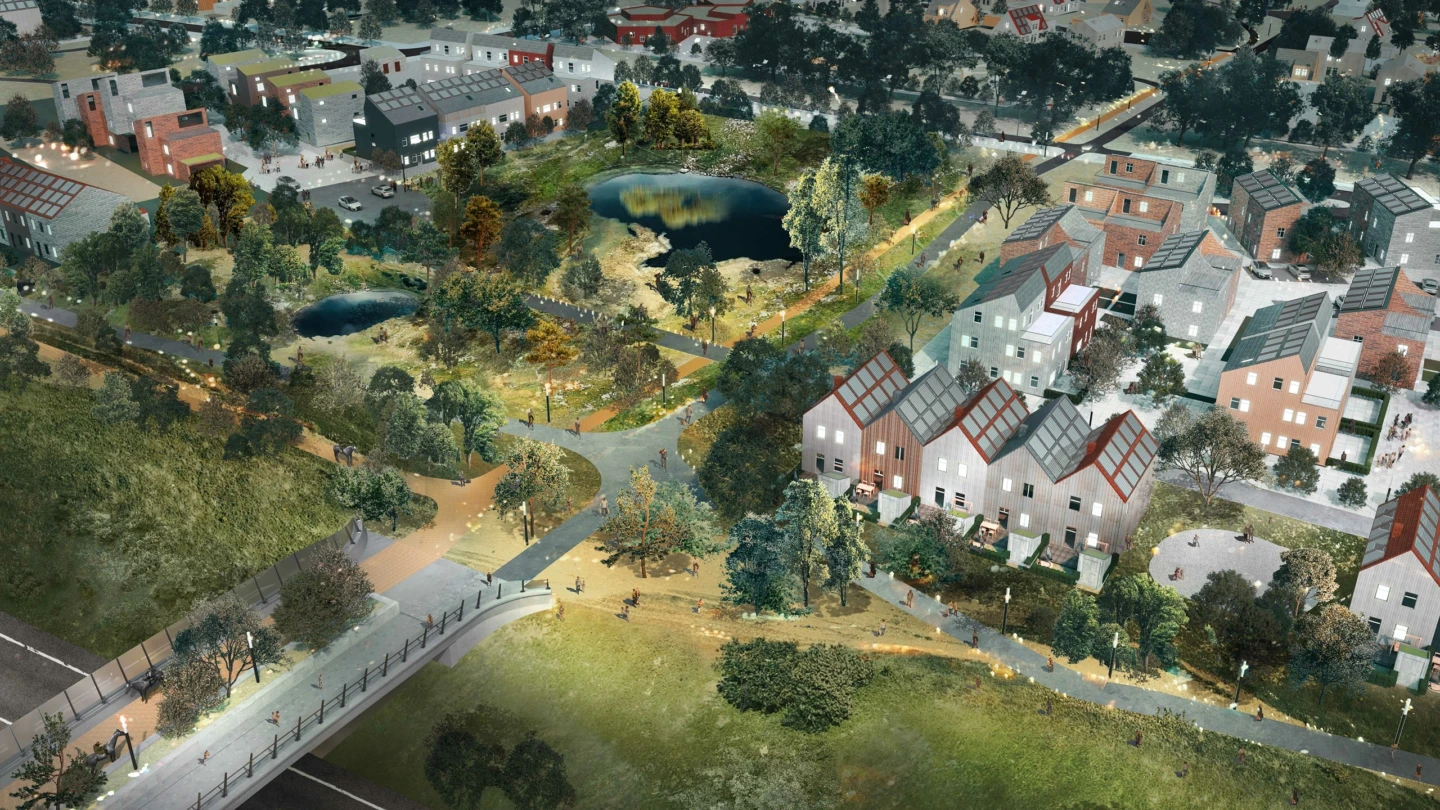 Visionsbild av Östra Ramlösa, Gustavslund.