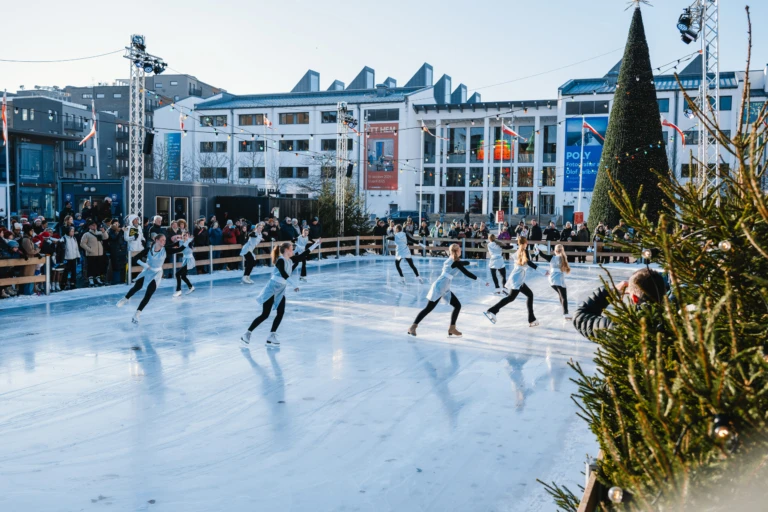 Skridskobana på Sundstorget