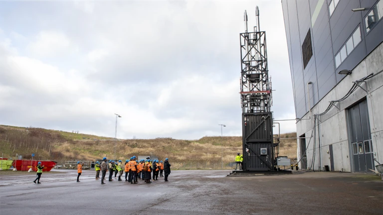 Test av CCS-anläggning hos Öresundskraft.