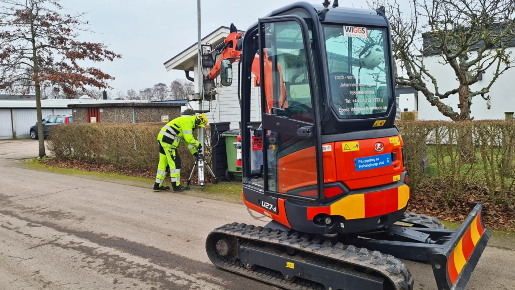 Dragtest på lyktstolpe