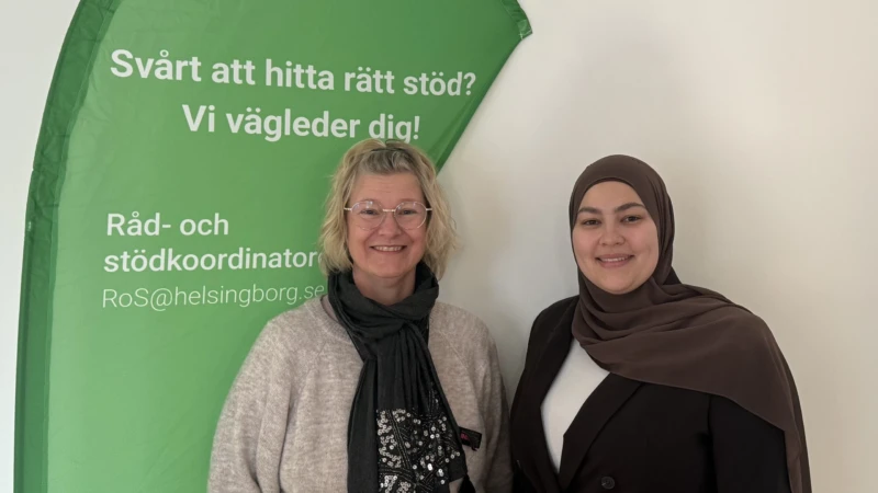 Råd- och stödkoordinatorerna Katarina och Mariam