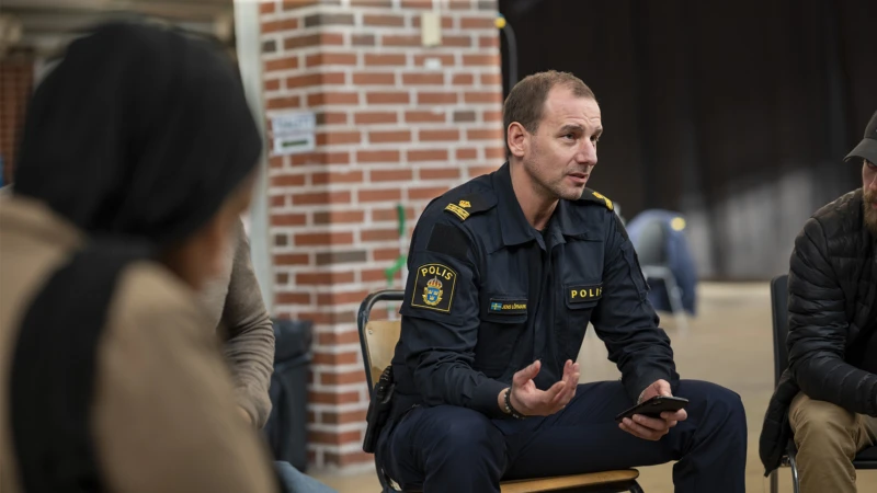 Jens Löfmark är ordningsvaktssamordnare vid polisen i nordvästra Skåne.