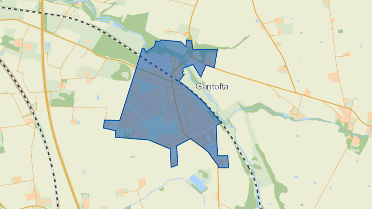 Karta programområde Gantofta