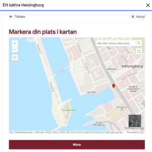 Bild som visar karta i Ett bättre Helsingborg