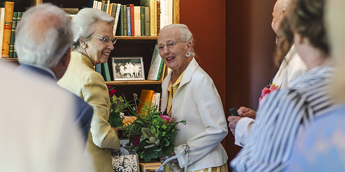 HM drottning Margrethe av Danmark och HKH prinsessan Benedikte av Danmark besökte Sofiero.
