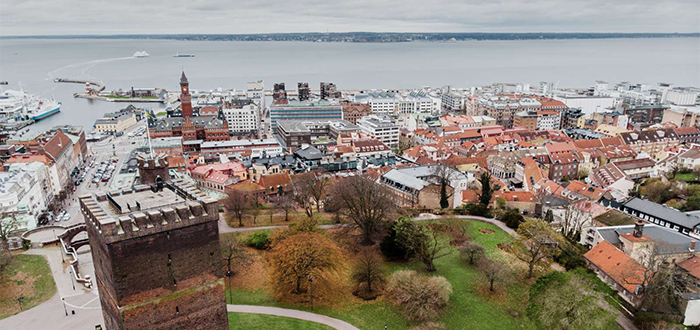 Vy över Helsingborg