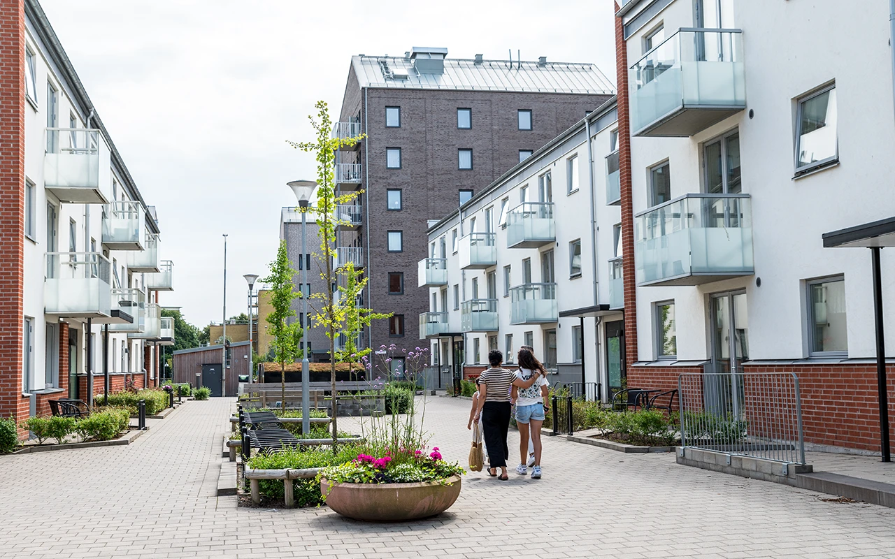 Renovering av Grönkullagatan 29-35 på Drottninghög, finalist till Helsingborgs stadsbyggnadspris 2024