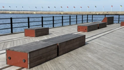 Skjutbara soffor i Oceanhamnen