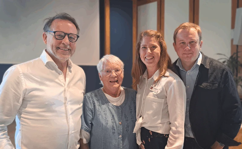 Lars Thunberg (KD), Kerstin Hansen, volontär, Cornelia Bäckfrost, dietist och Mickey Magnusson (S) pratade alla på invånardialogen.