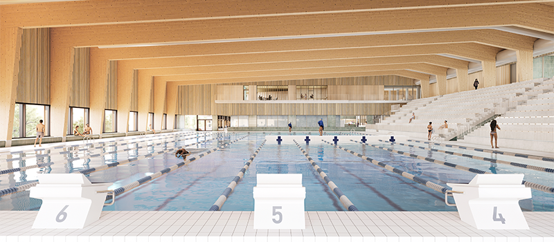 Visionsbild nya badet i Oceanhamnen 