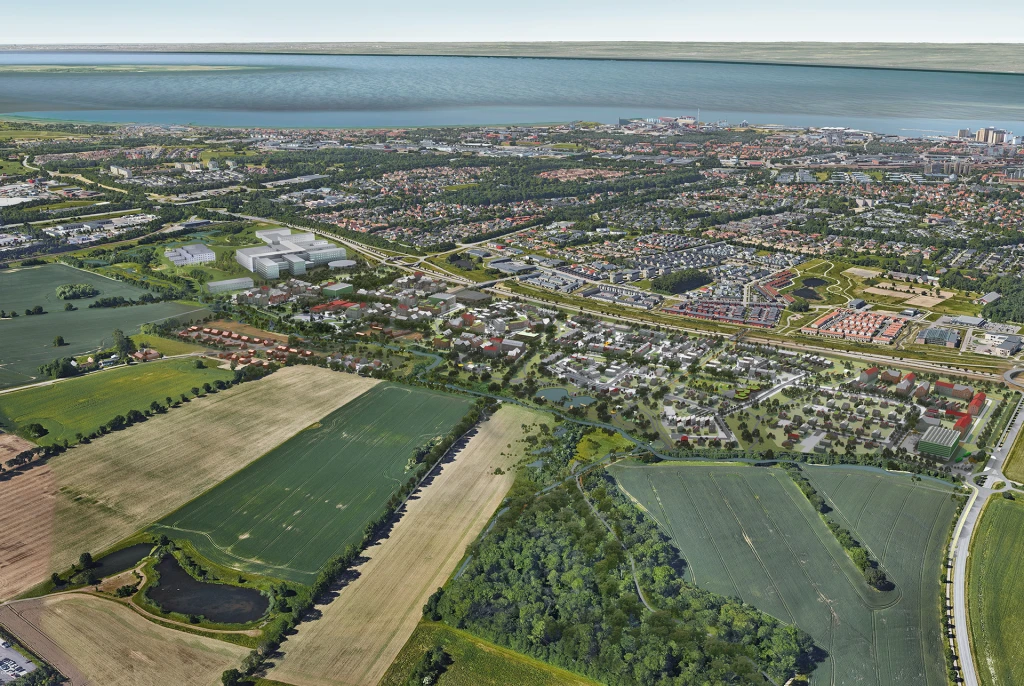 Luftvy Östra Ramslösa