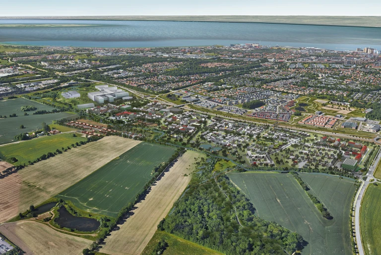 Luftvy Östra Ramslösa