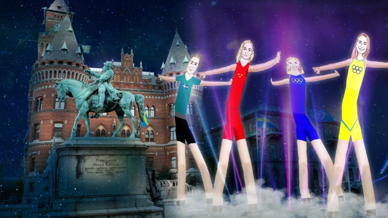 Rörelse av drömmar, ett av ljusverken under Drömljus