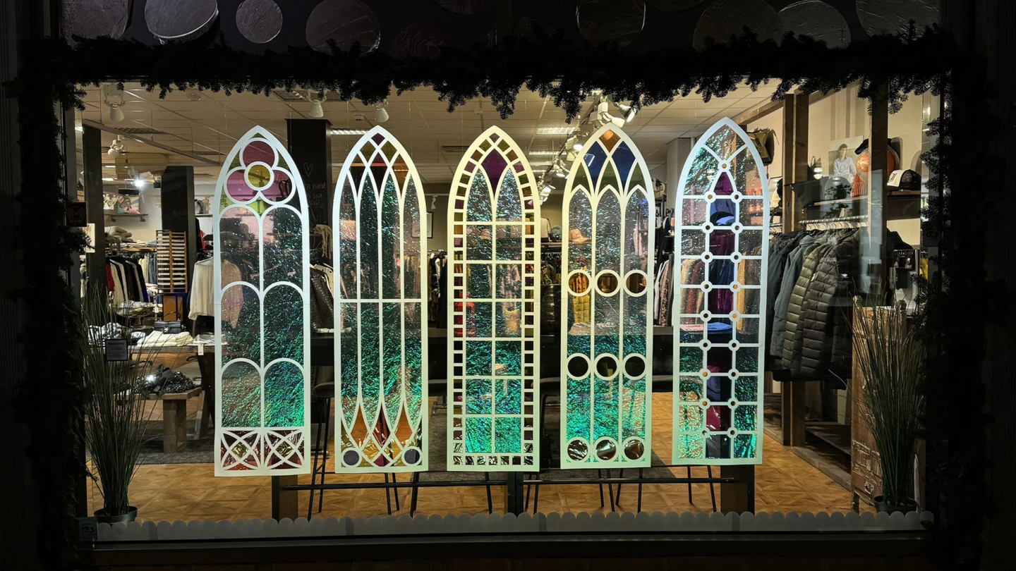 Drömmarnas fönster, ett av ljusverken under Drömljus