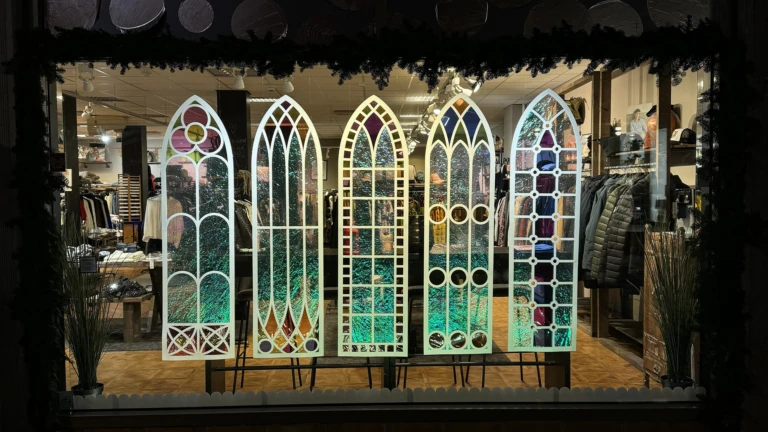 Drömmarnas fönster, ett av ljusverken under Drömljus