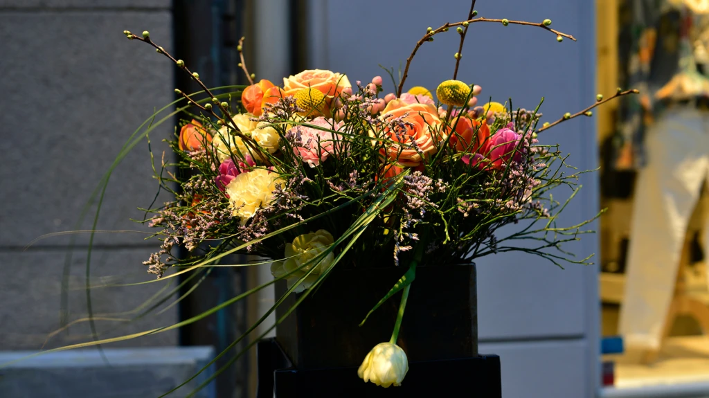 Blomsterdrömmar, ett av ljusverken under Drömljus