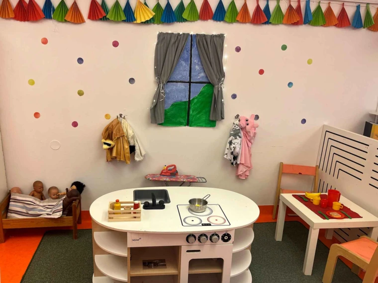 Foto rum för rollekar på John Blunds förskola