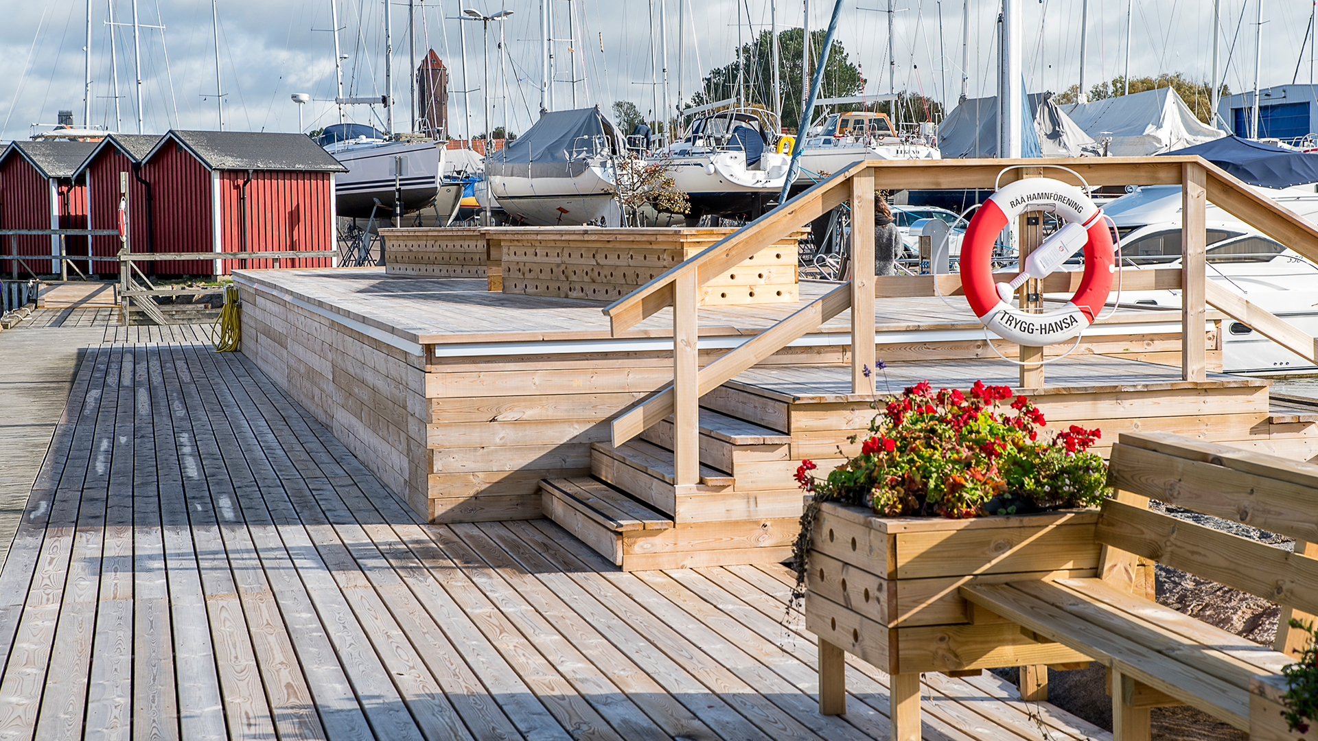 Å-bryggan, Råå Hamn. Finalist till Helsingborgs stadsbyggnadspris 2025