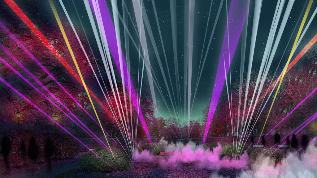 A dream of light and sound, ett av ljusverken under Drömljus