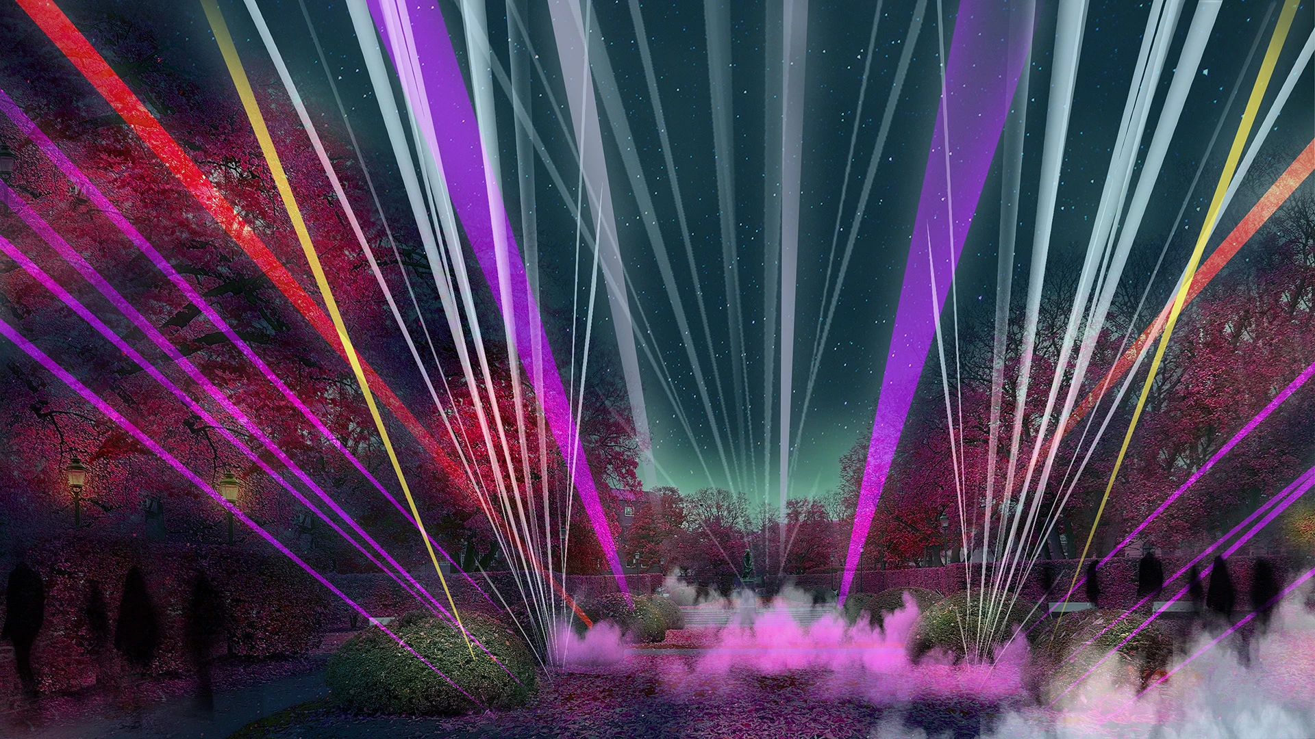 A dream of light and sound, ett av ljusverken under Drömljus