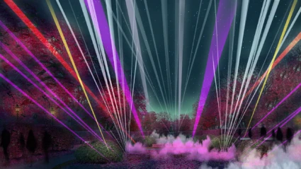 A dream of light and sound, ett av ljusverken under Drömljus