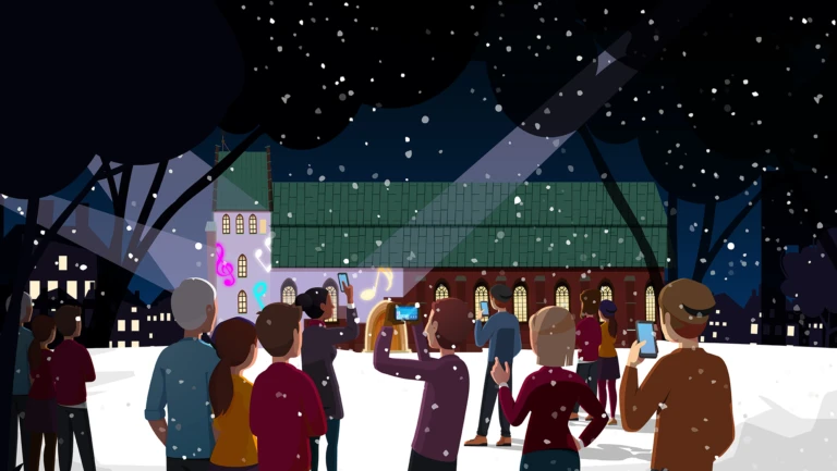 Ljus, bli till!, ett av ljusverken under Drömljus