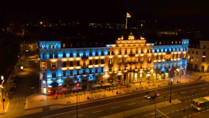 Svea House, ett av ljusverken under Drömljus