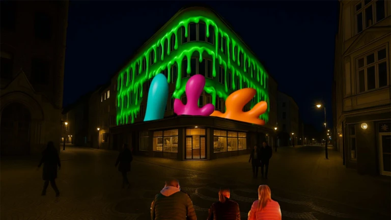 Slime Battle, ett av ljusverken under Drömljus