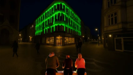 Slime Battle, ett av ljusverken under Drömljus