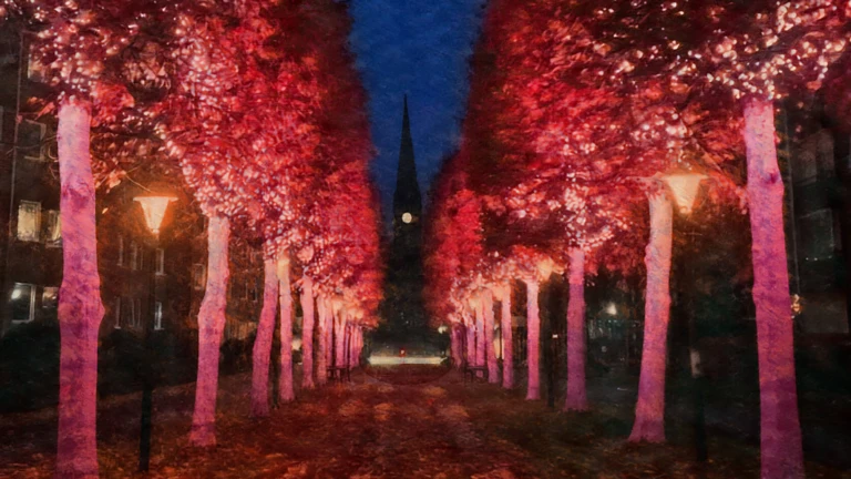 Pink pocket, ett av ljusverken under Drömljus