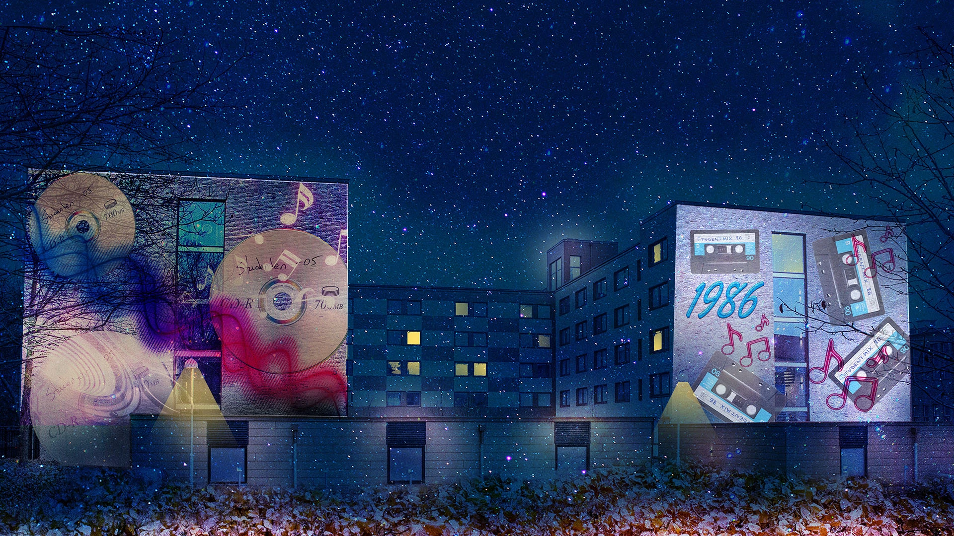 Graduation Rewind, ett av ljusverken under Drömljus