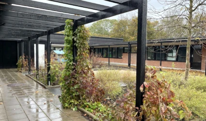 Foto Blidögatans förskola, vy från innergården