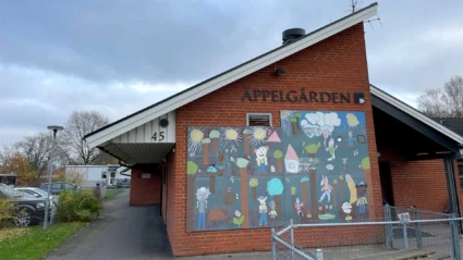 Foto på Äppelgårdens förskola, vy från gaveln