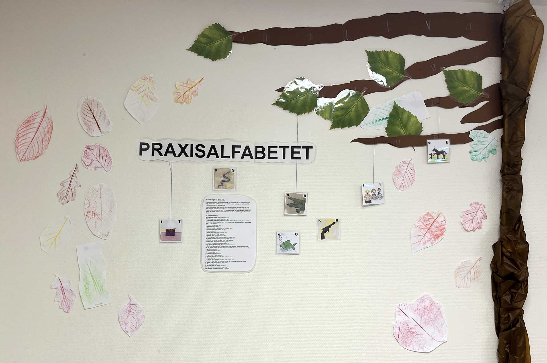 Foto på exempel Praxisalfabetet, Blidögatans förskola