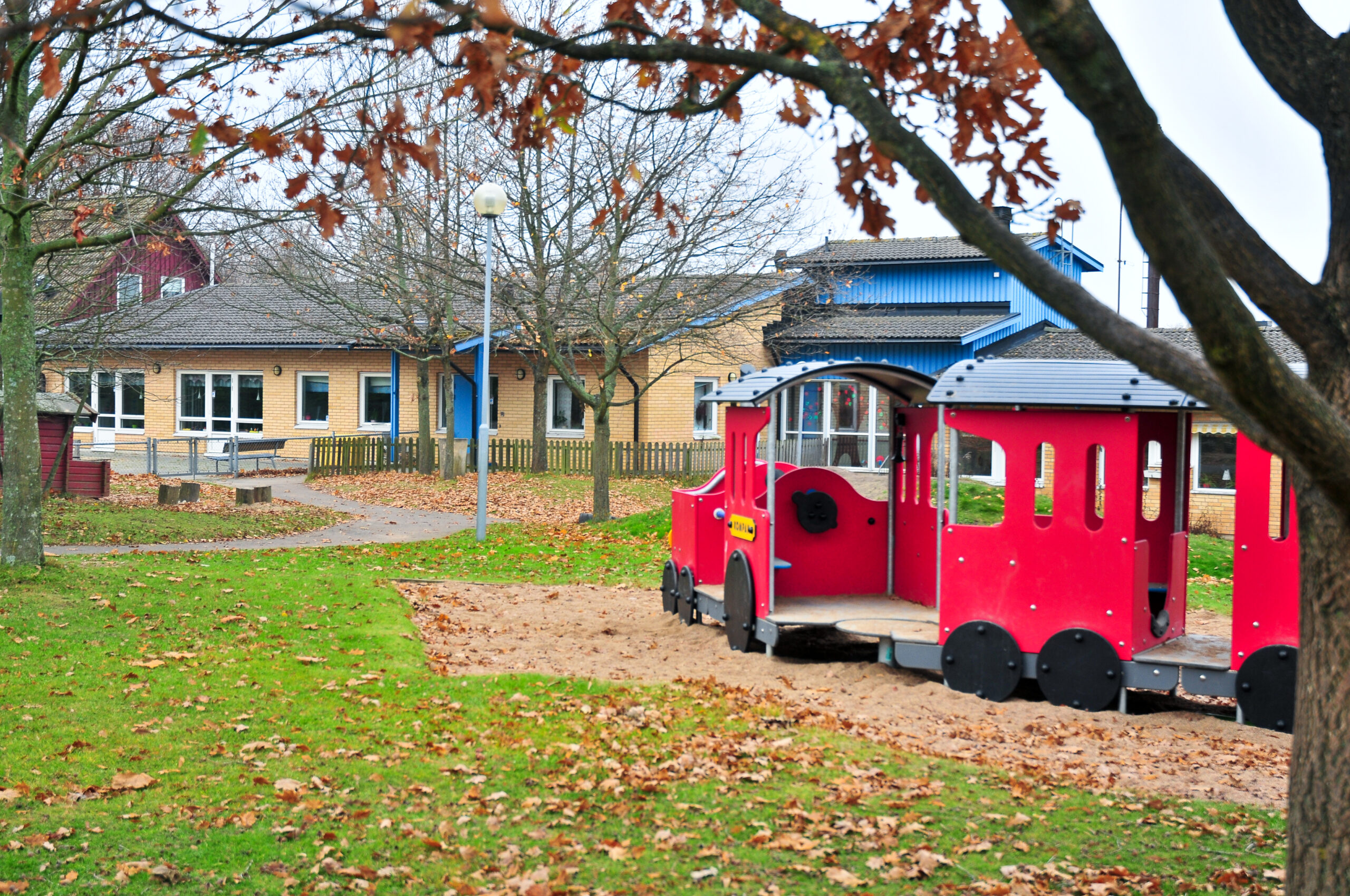 Tofta förskola, vy från gården.