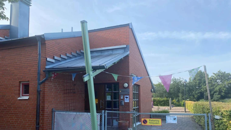 Växthusets förskola, entrén. Foto: Förskolan 2024
