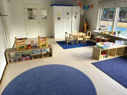 Foto på rum för yngre barn på Ättekulla förskola.